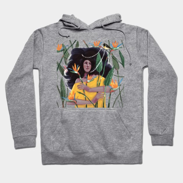 Birds of paradise Hoodie by Annada Menon